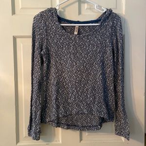 Mudd blue hooded sweater
